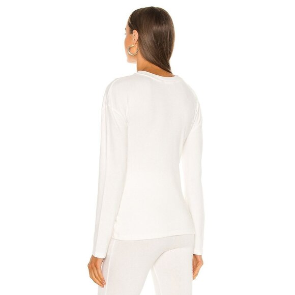 Mina Lisa Sweater Knit Tie Front Pullover in Ivory - Picture 3 of 4